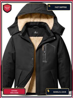 Kids Boys Girls Ski Jacket Warm Winter Snow Coat with Hood